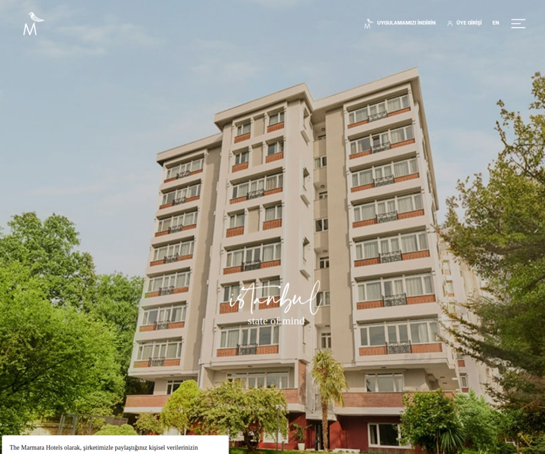 The Marmara Çamlıca canlı web sitesi